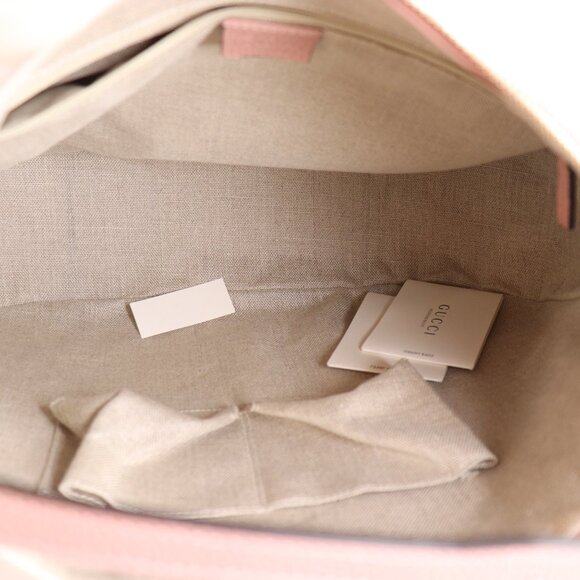 *NEW* Gucci GG Monogram Large Margaux Hobo Beige Soft Pink - Picture 14 of 16